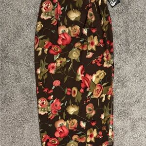 Vintage Y2k Street Wear Women’s Floral Pencil Skirt Size 13 NWT Made In USA